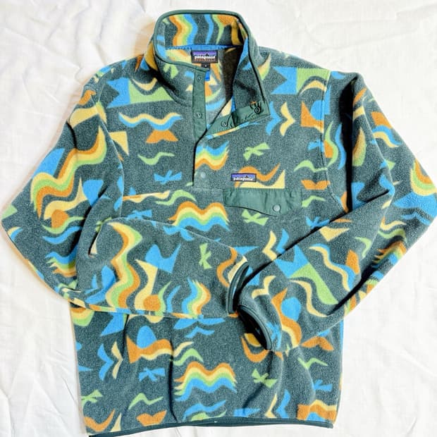 21FW 파타고니아 신칠라 스냅T 그린 멀티 패턴