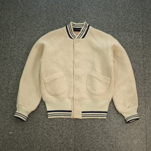 80‘s Zoom Sportswear 울 레터맨 클럽 자켓