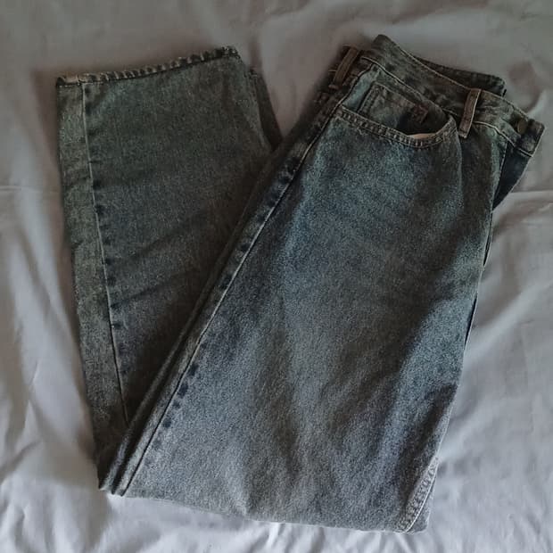 블랙업 와이드 팬츠 M