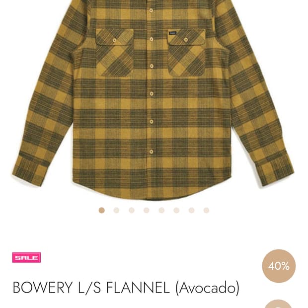 Brixton Bowery 플란넬셔츠 L

