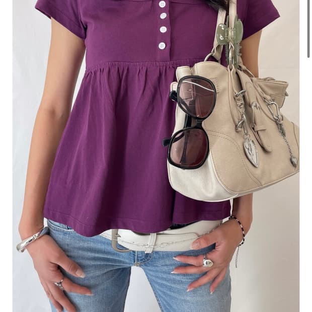 디망쉬 lily t-shirt purple