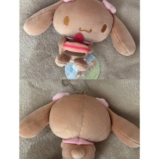 시나모롤 모카 딸기 케이크 인형 키링