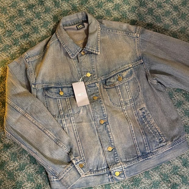 빔즈 x LEE 라이더스 별주 빈티지워싱 데님 자켓