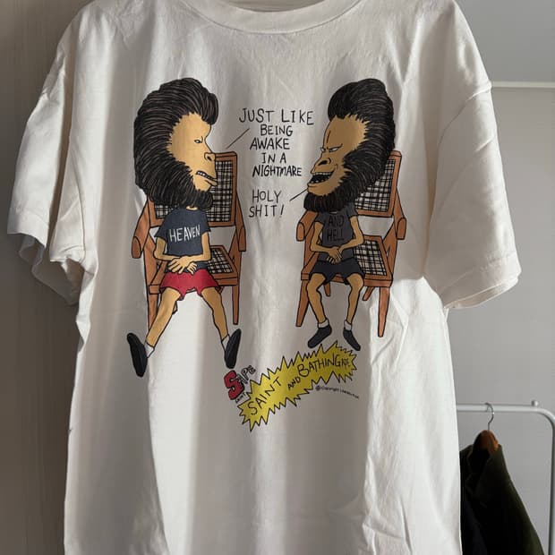 세인트 미카엘 X 베이프 반팔 티셔츠