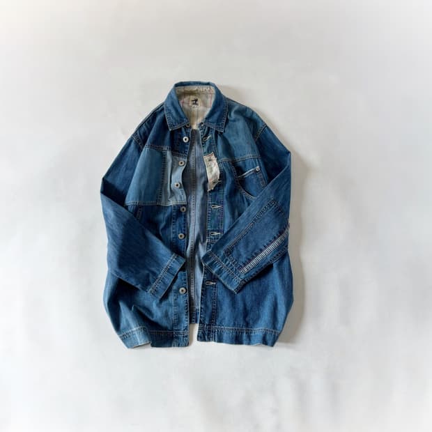 Issey Miyake Hai Patchwork Denim Jacket