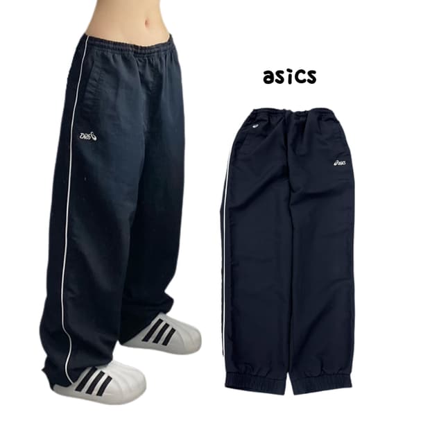 아식스 00s 올드스쿨 바람막이 트랙팬츠