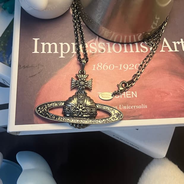 비비안웨스트우드 황동 빅 orb 목걸이