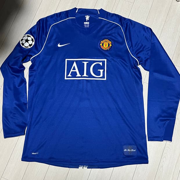 07/08나이키 맨체스터유나이티드 AIG스폰 긴팔 반데사르 키퍼유니폼XL