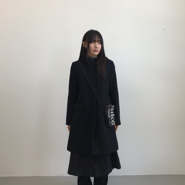 a.v.v standard Wool Blend Hooded Coat