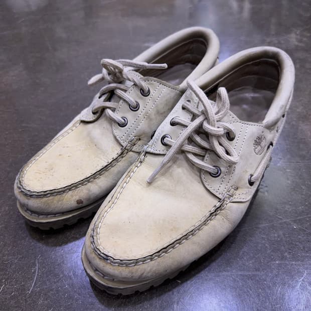 팀버랜드 어센틱 3아이 클래식 보트슈즈 베이지 255