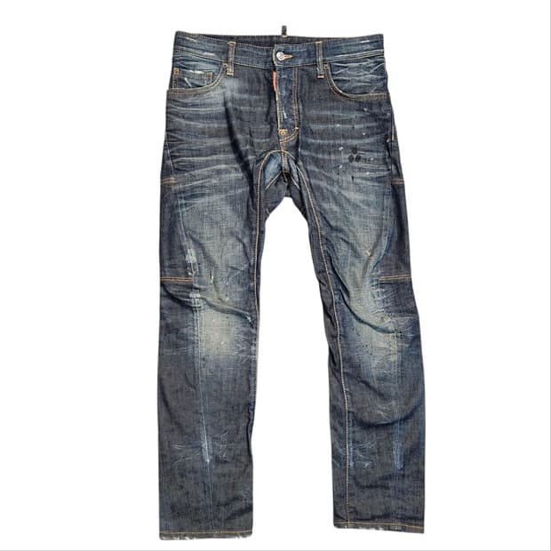 디스퀘어드2 워싱 슬림 데님팬츠 (사이즈 미표기)