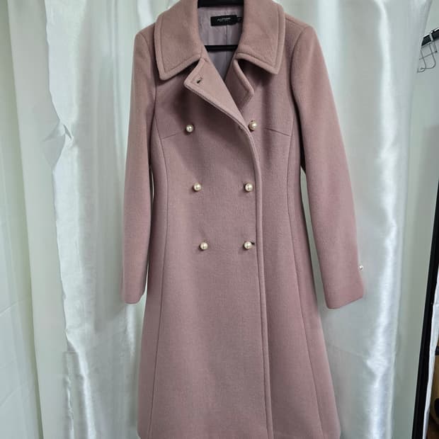 질스튜어트 핑크 더블버튼 코트 (1442)