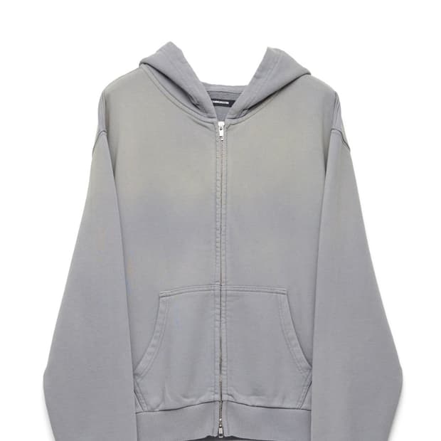 [2] 해칭룸 vtg 블리치드 후드집업 블루 그레이