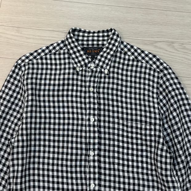 Beams Plus Linen Check Shirt 빔즈 린넨 셔츠