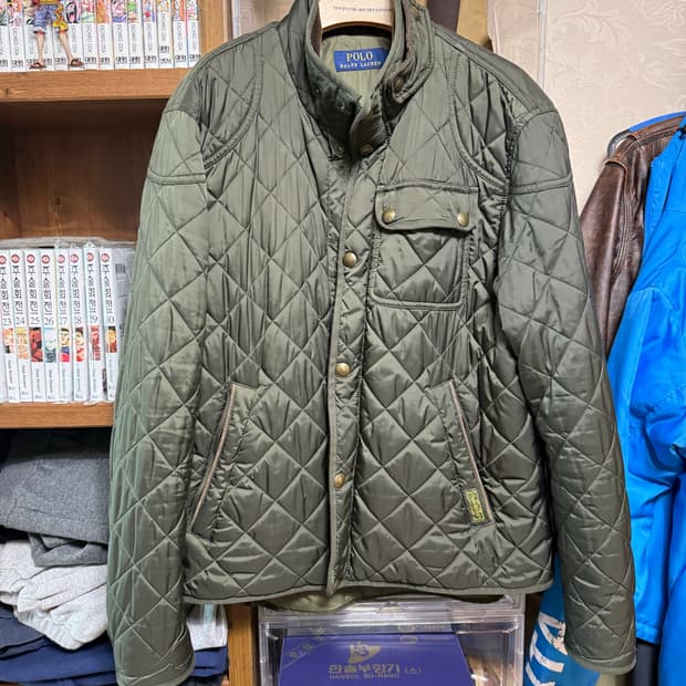 M 폴로 랄프로렌 퀼팅자켓 올리브 카키