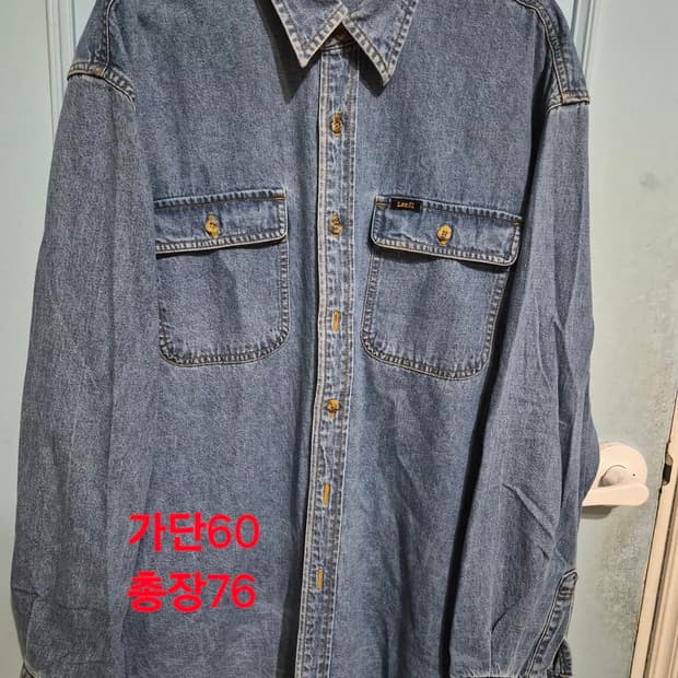 [희귀] 90s 쌍방울 라이선스 Lee 빈티지 데님 셔츠 (Size 10
