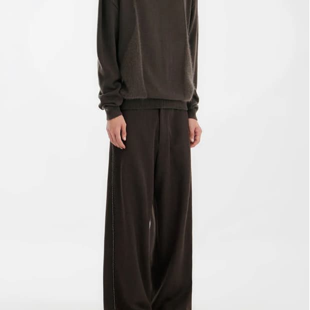 유스 로우 웨이스트 와이드 트라우저 m