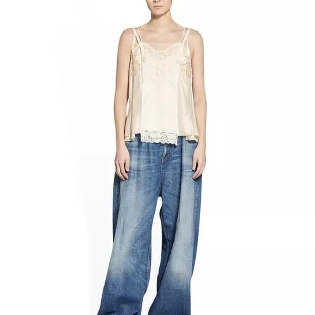 [L] 발렌시아가 풀업 데님 팬츠 중청