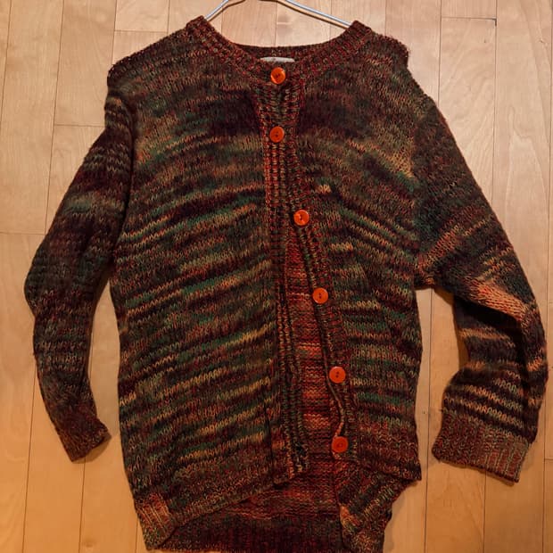 모리걸 키치 레인보우가디건