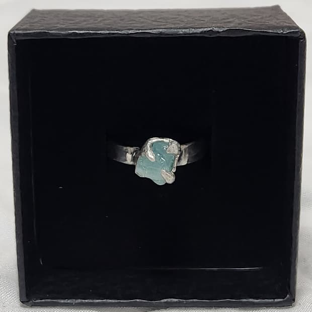 파라이바 토르말린 은반지