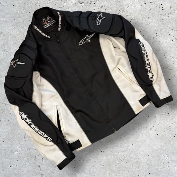 [XL] 알파인스타 매쉬 블랙/화이트 라이딩 자켓 D764