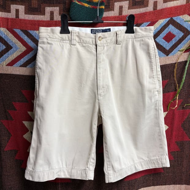 30-31inch) 두산 폴로 랄프로렌 필립 치노 반바지 쇼츠 아이보리