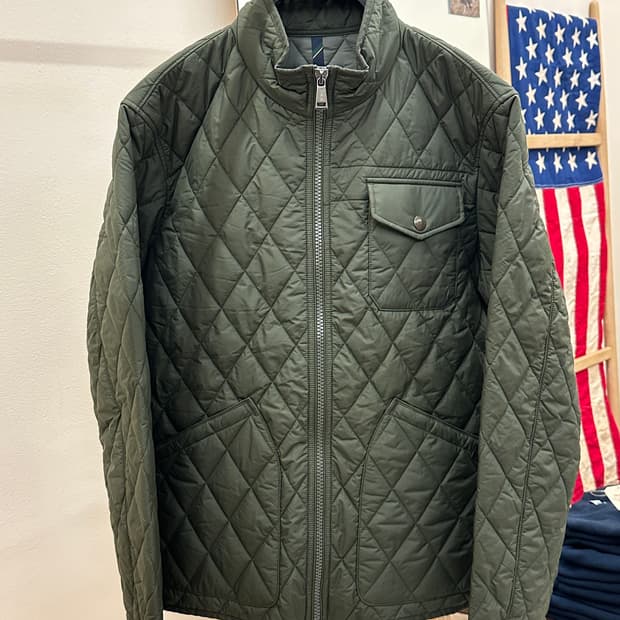 [새제품] 폴로 랄프로렌 퀼팅자켓 올리브 L