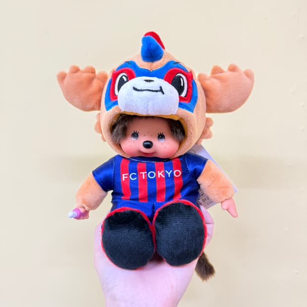 일본 FC도쿄 축구 유니폼 콜라보 몬치치 봉제인형