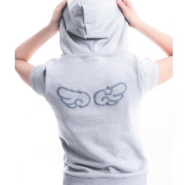 샬롬클럽 윙 후디 그레이 Wing hoody gray