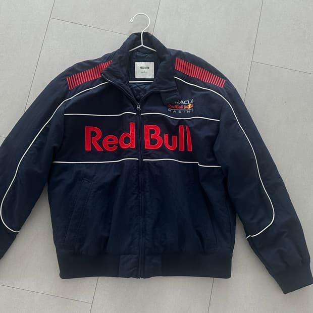 홀리스터 레드불 누빔 블루종