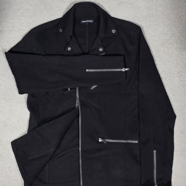 semanticedesign 세만틱디자인 블랙 라이더 자켓 L