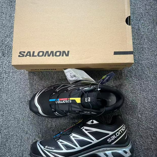 살로몬 XT-6 고어텍스 블랙 실버 270mm