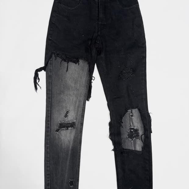 라프 시몬스 디스트로이드 레이어드 진