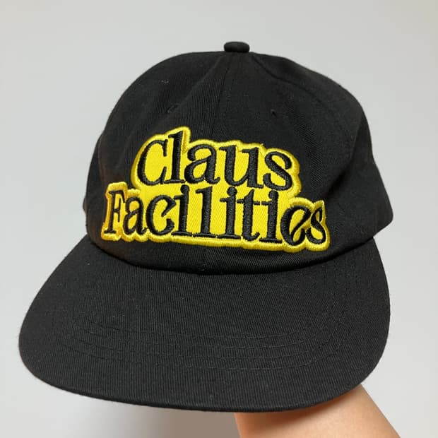 Claus Facilities 클로스 랩 6패널캡 캡 모자 블랙