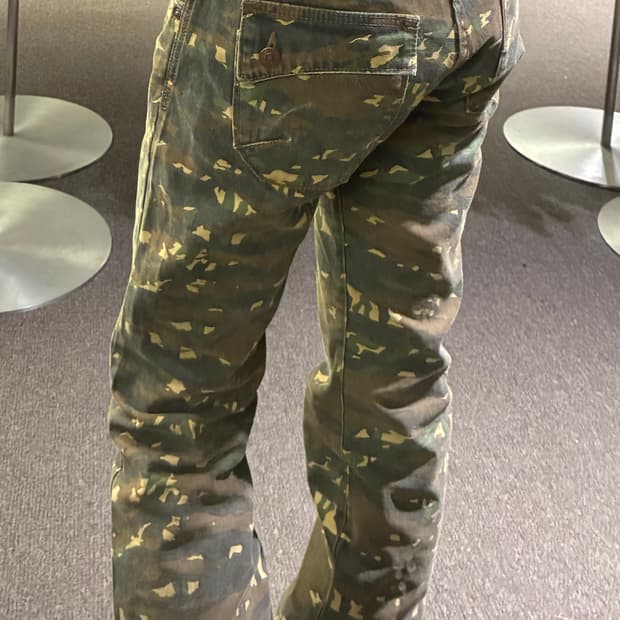 M)Japanese vintage 여성 카모 캐주얼 팬츠