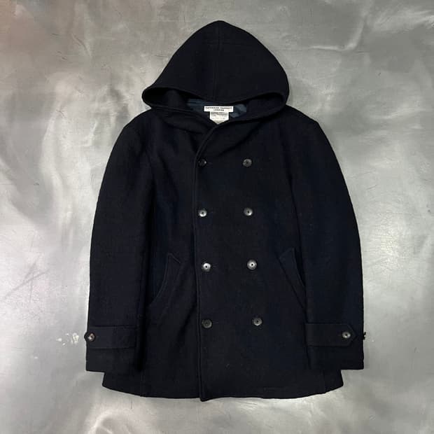  캐서린 햄넷 후드 더블 코트 y14799