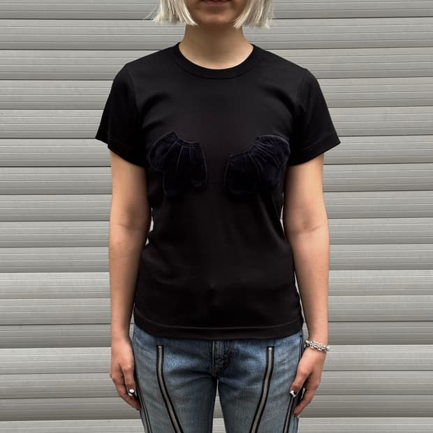 Velour Patch T-shirt Black