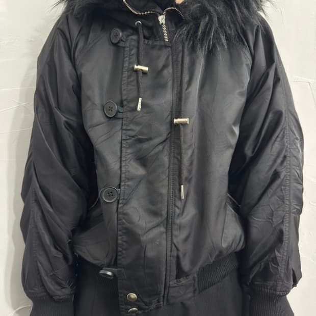 evris fur hood jacket 빈티지 퍼후드자켓