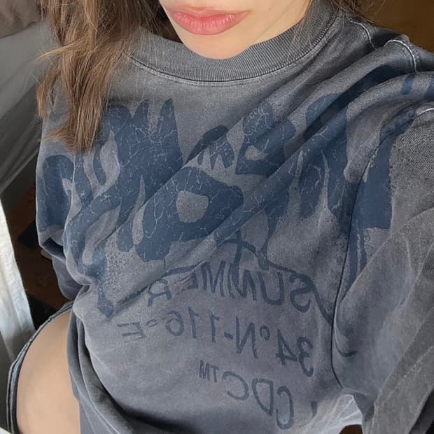 엘씨디씨 lcdc tm 티엠 LETTERING PRINT T-SHIRT 