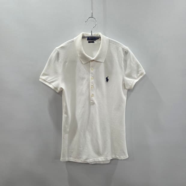 폴로랄프로렌 우먼 피케 카라티 화이트 XS 