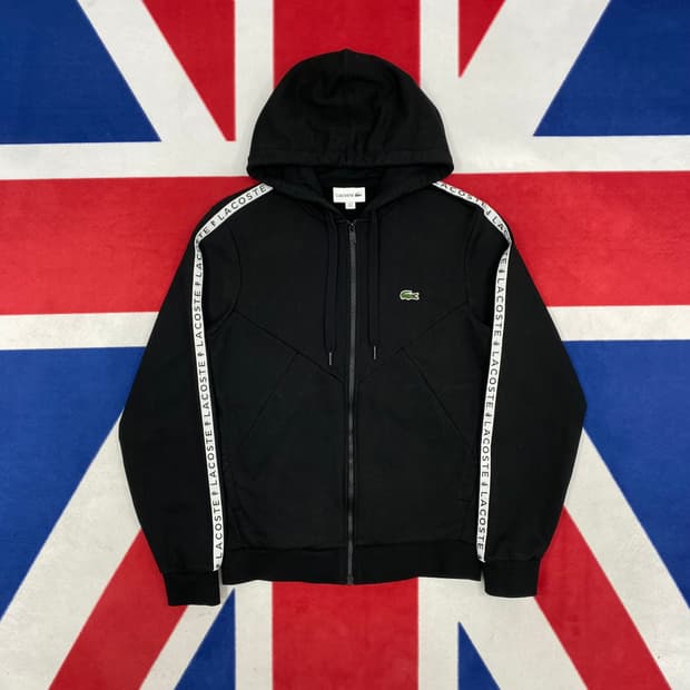 라코스테 사이드라인 후드집업 S 실측 M 