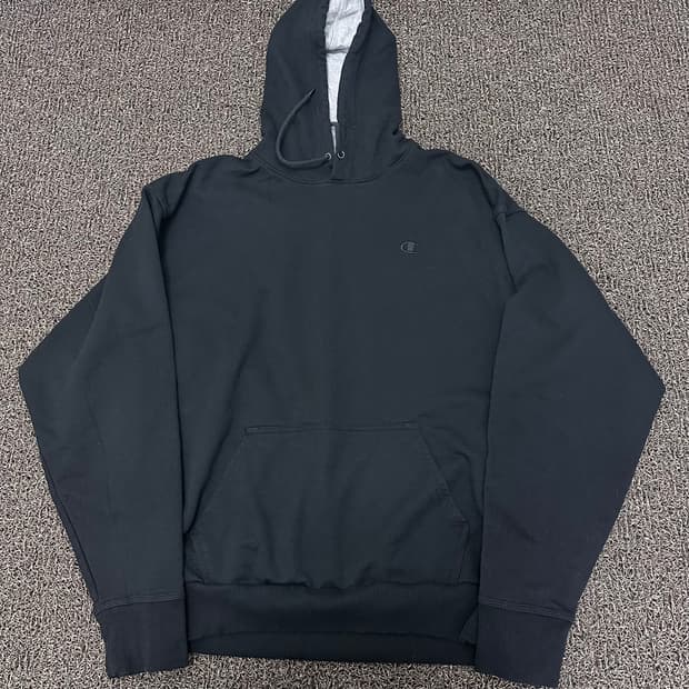 챔피온 기모 후드티 블랙 4XL