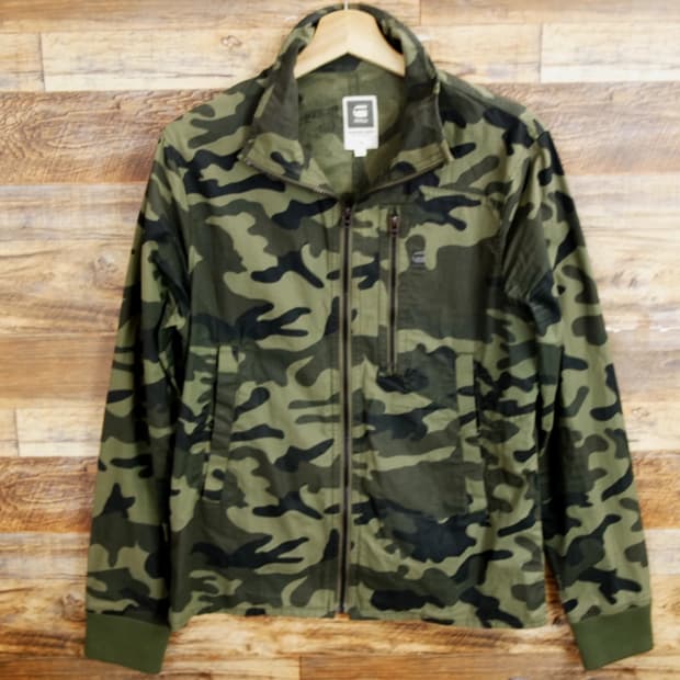 지스타 로우 카모플라지 밀리터리 자켓