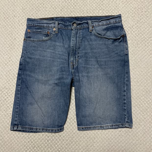 리바이스 505 레귤러 핏 데님 쇼츠 청반바지(클리닝O)
