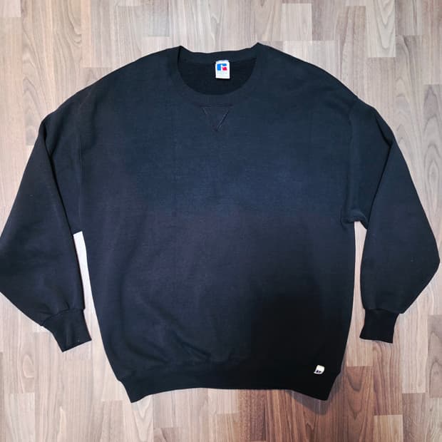 90s 러셀 빈티지 맨투맨 [2xl] black made in usa