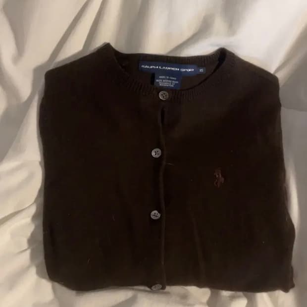 폴로 브라운 가디건