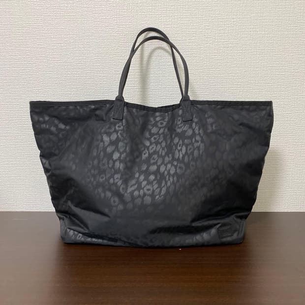 헤드포터(HEAD PORTER) 블랙뷰티 레오파드 대형 토트백
