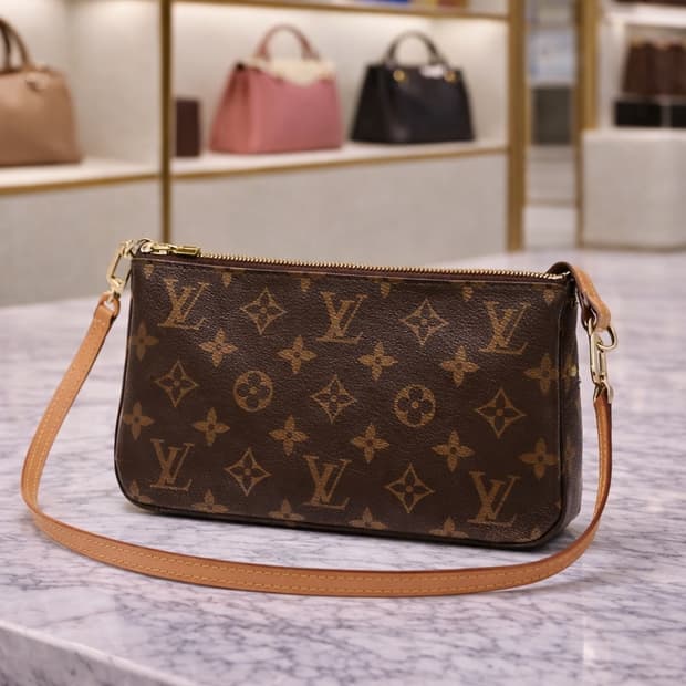 [S급] 루이비통 모노그램 캔버스 포쉐트 악세수아 NM 판매합니다!!!