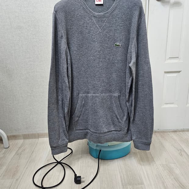 (100~105)5☆초대장급☆ 라코스테 LIVE [회색그레이] 니트긴팔티