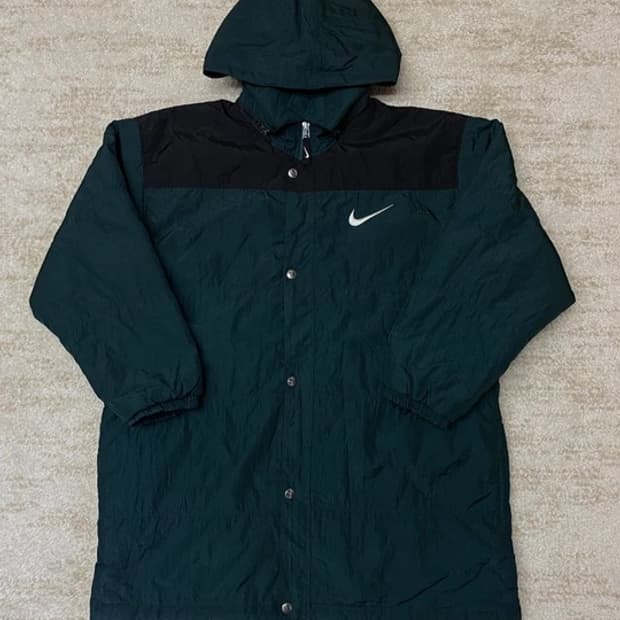 [L] 90s 나이키 바스락 소재 윈드파카 롱 파카 